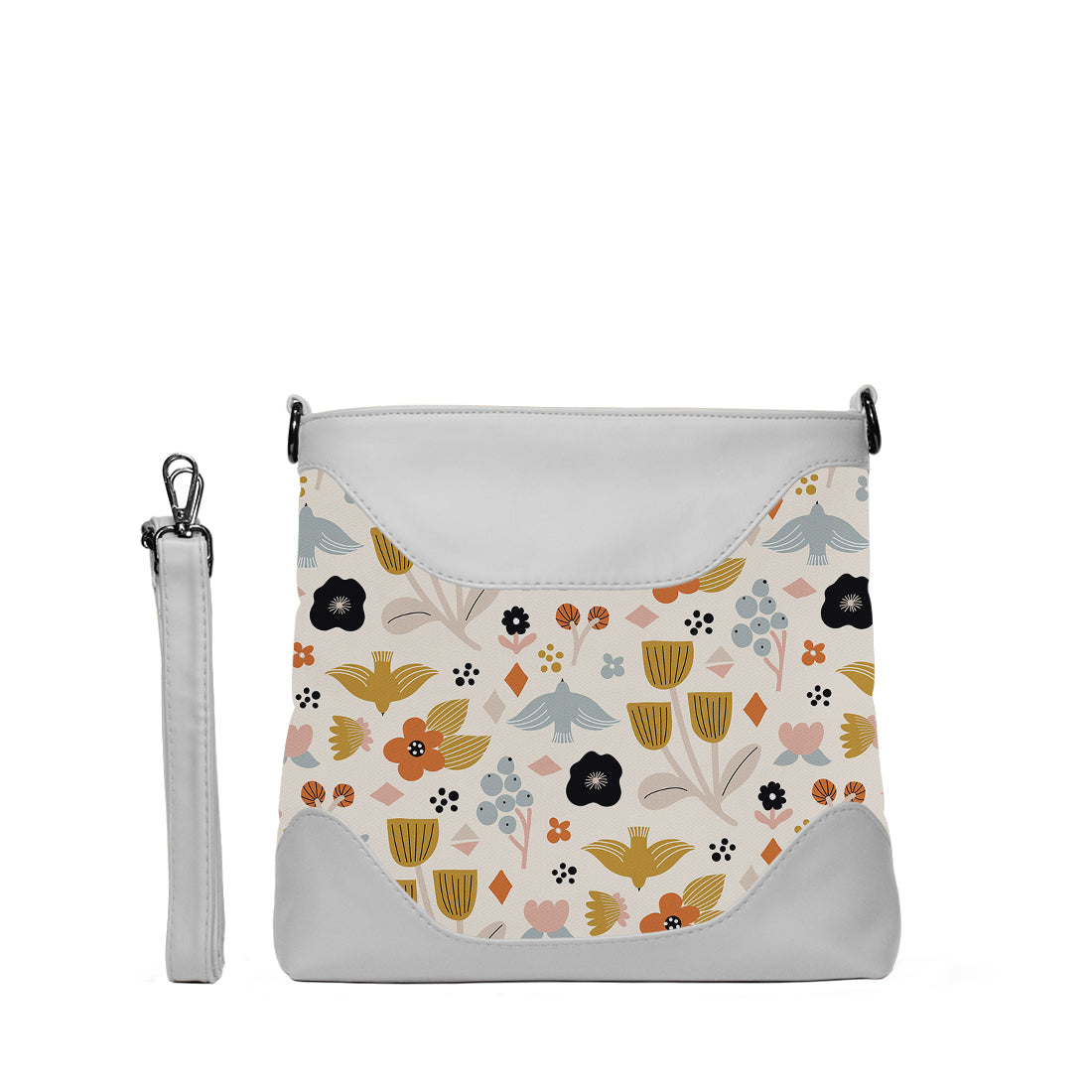 Aurora Shoulder Bag White Floral