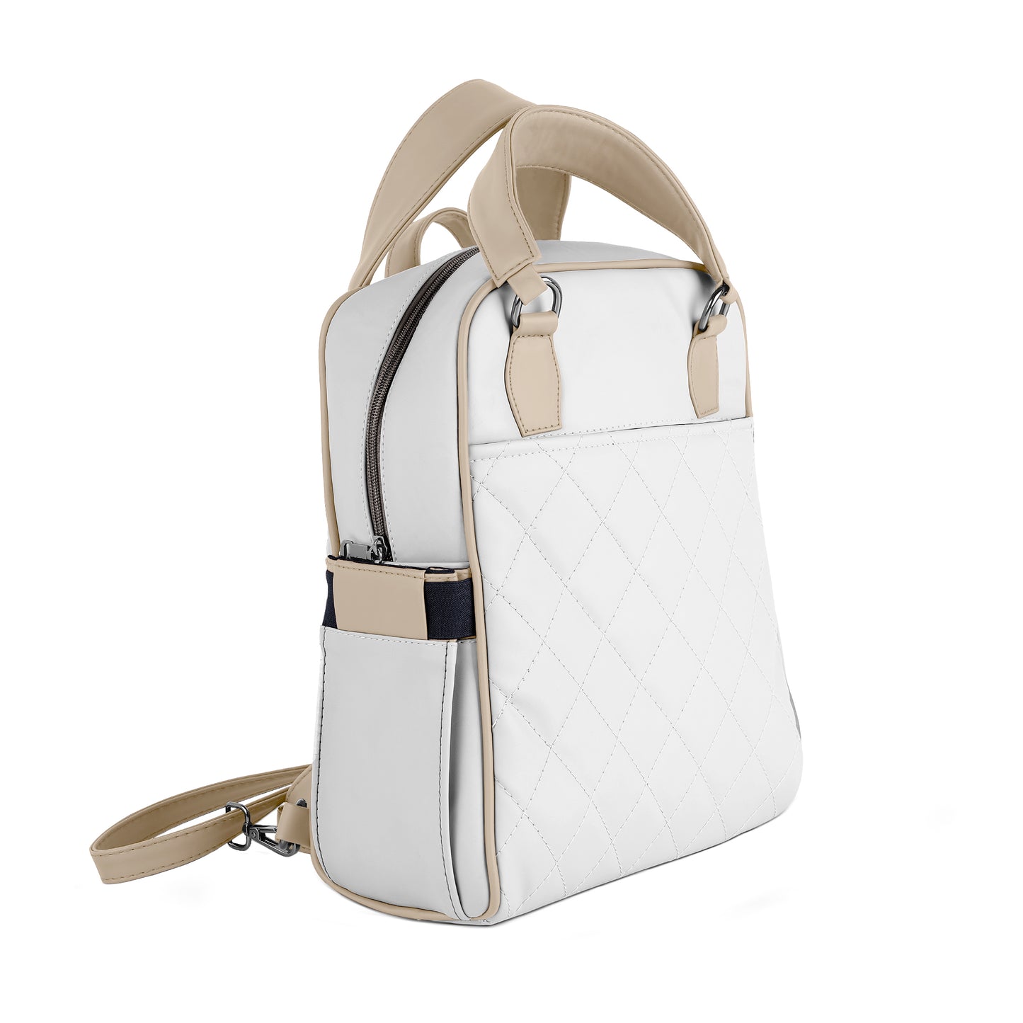 Velmora BackPack White & Begie
