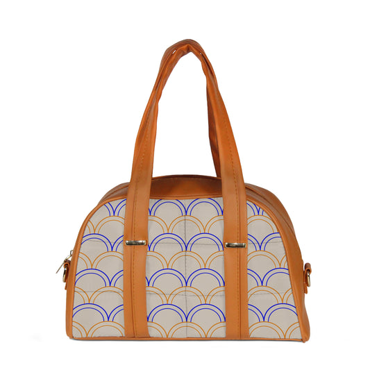 Cloud Puff Crossbody Arc Patterned