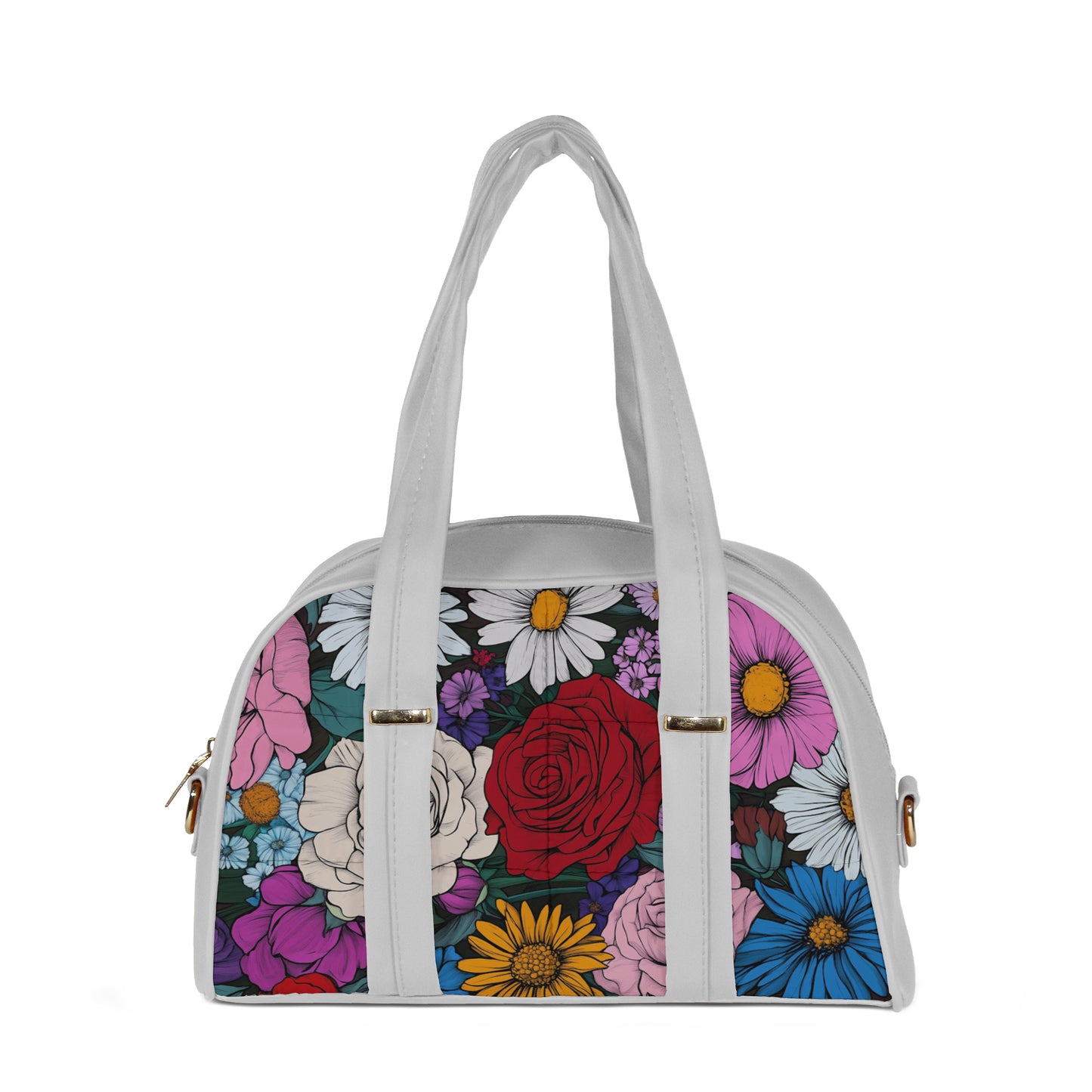 Cloud Puff Crossbody Floral Elegance