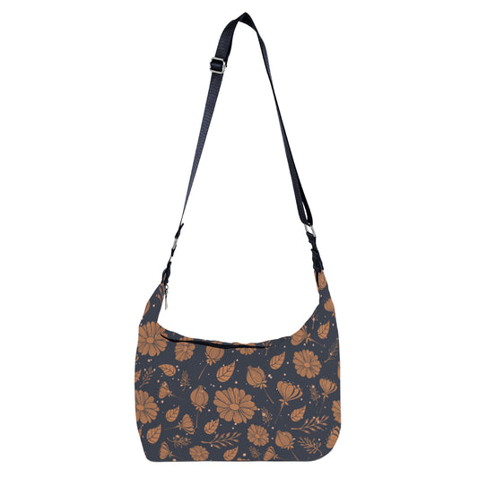 Crescent Bag Midnight Blooms