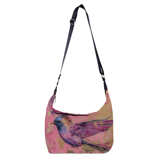 Crescent Bag Pink Bird