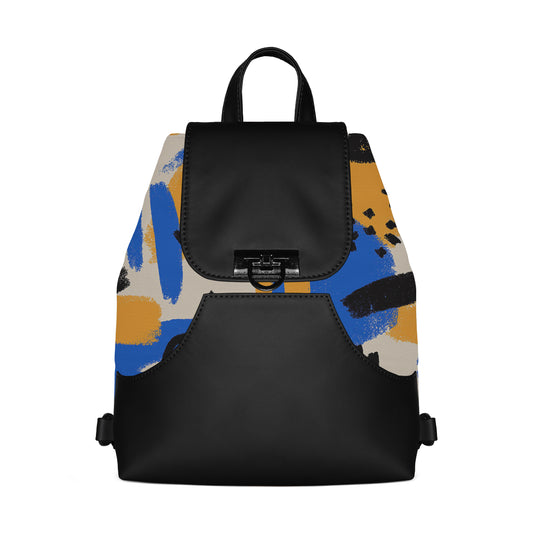 Dusty Siena BackPack Abstract Flow
