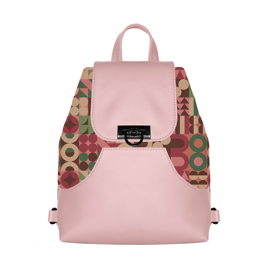 Dusty Siena BackPack Modern Blocks
