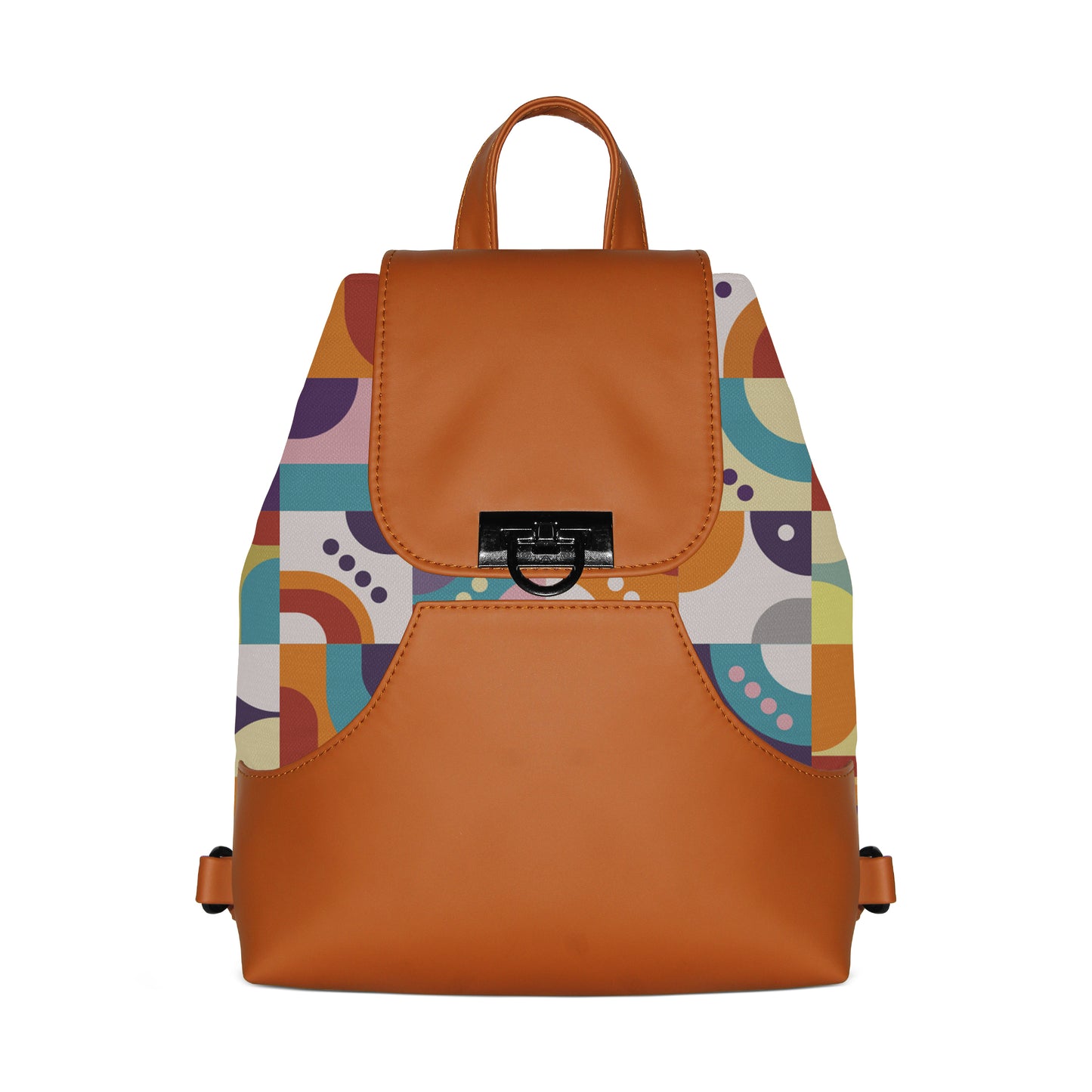 Dusty Siena BackPack Summer Squares