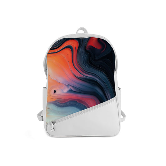 Foldover Backpack Abstract Colors