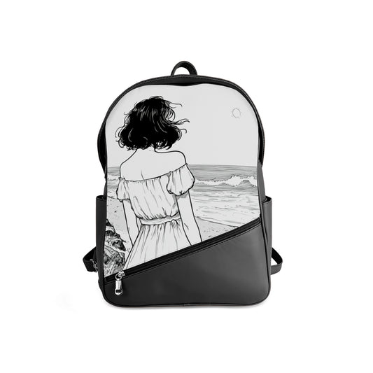 Foldover Backpack Beach Story