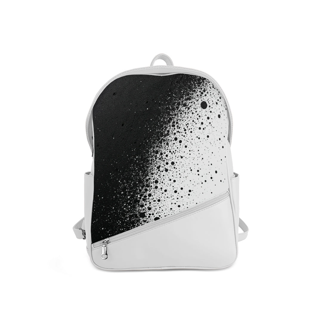 Foldover Backpack Black & White