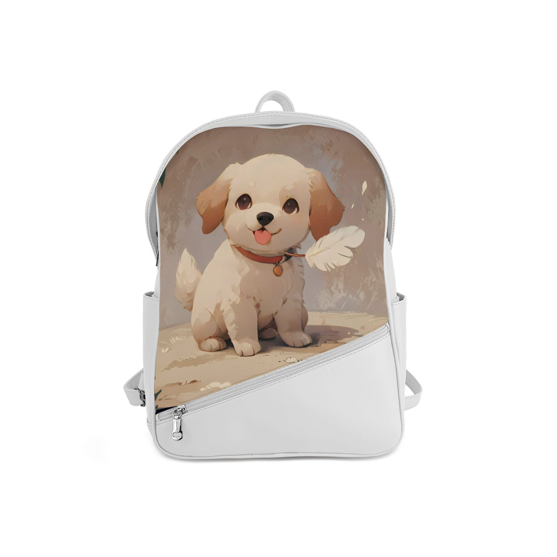Foldover Backpack Cute Pup
