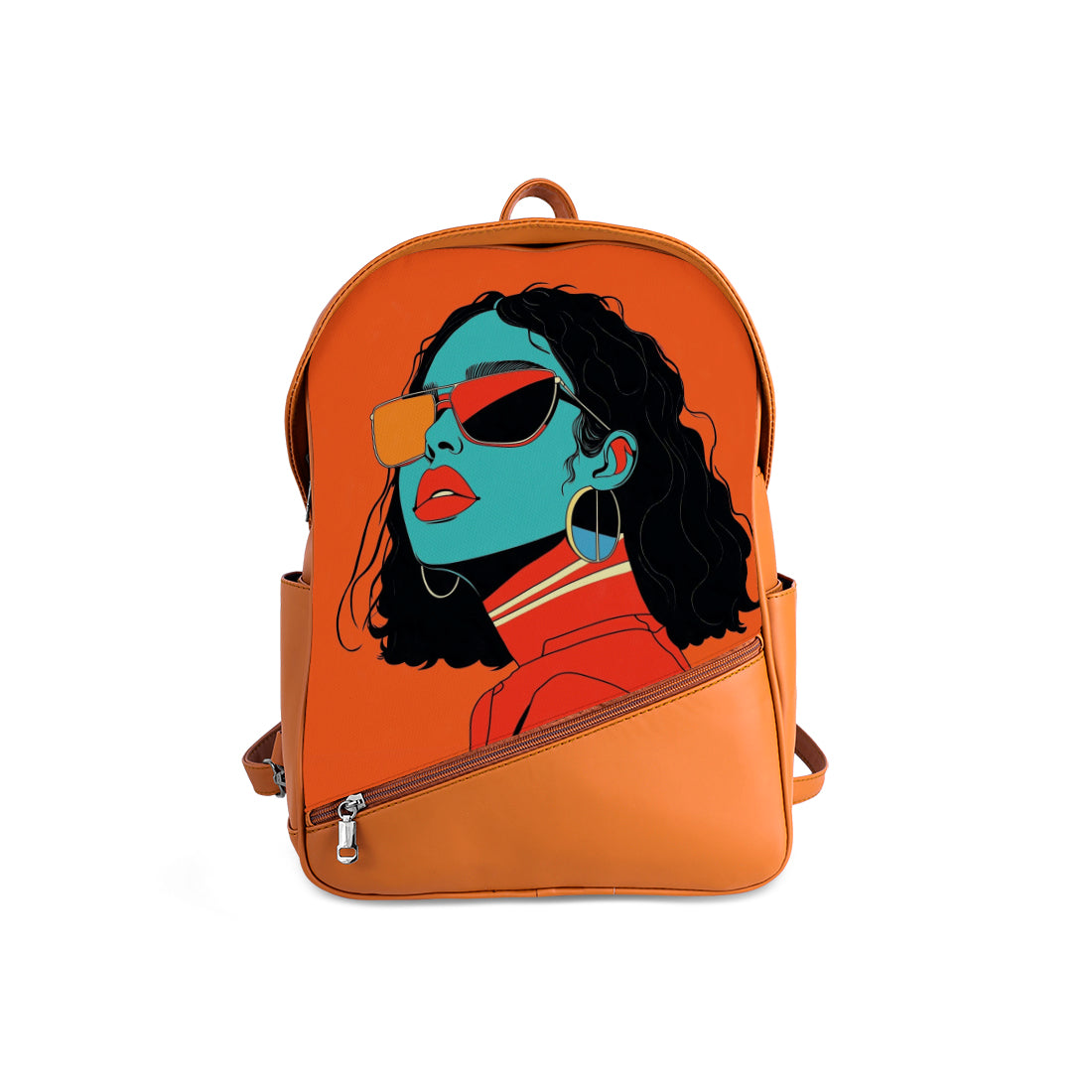 Foldover Backpack Edgy Elegance