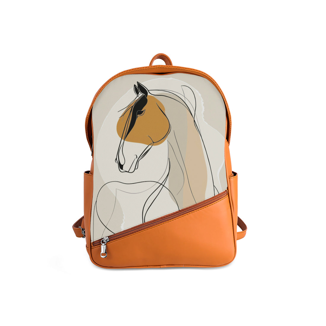 Foldover Backpack Elegant horse
