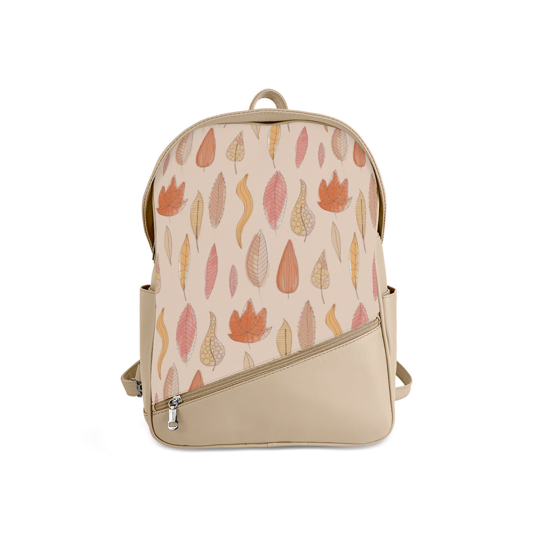 Foldover Backpack Falling Leaves