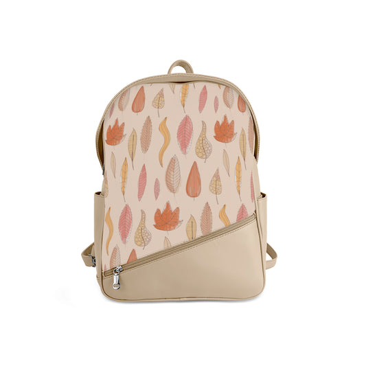 Foldover Backpack Falling Leaves