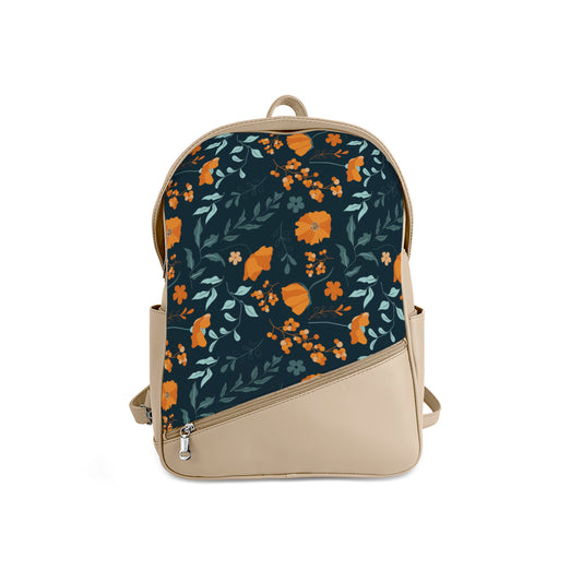 Foldover Backpack Floral Voyage