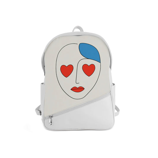 Foldover Backpack Friendly Heart