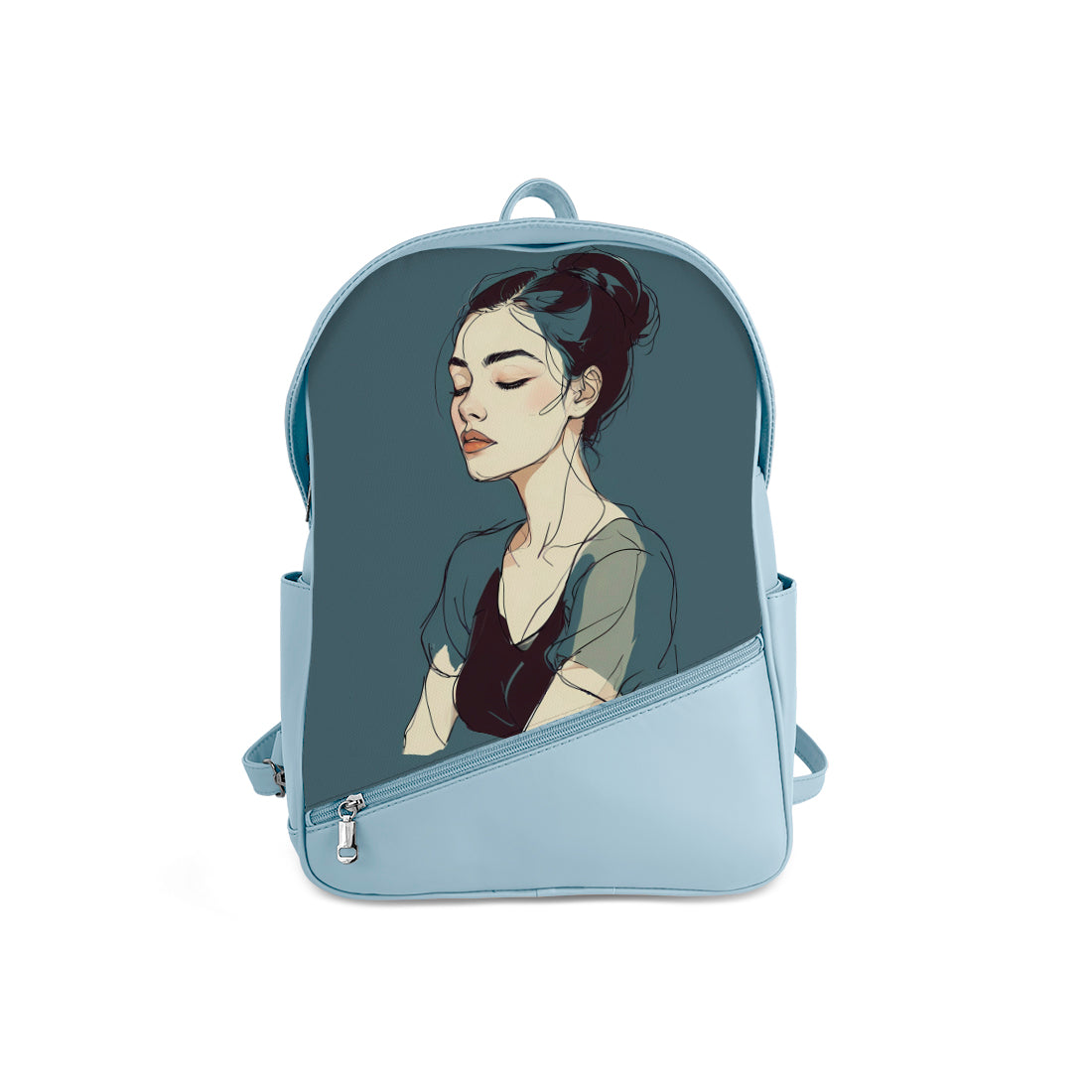 Foldover Backpack Midnight Sketch