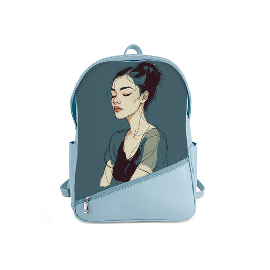 Foldover Backpack Midnight Sketch