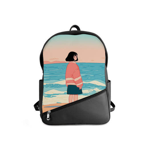 Foldover Backpack Ocean View