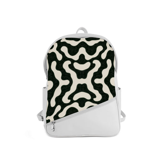 Foldover Backpack Patterned Elegance