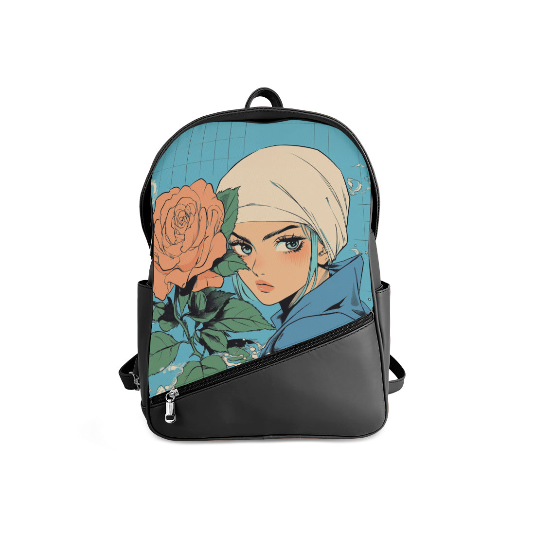 Foldover Backpack She Got Flower