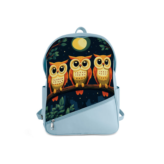 Foldover Backpack Twilight Owls
