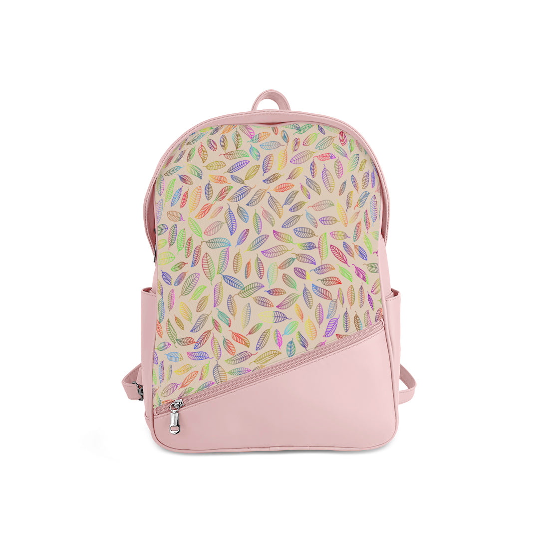 Foldover Backpack Whimsical Leaf
