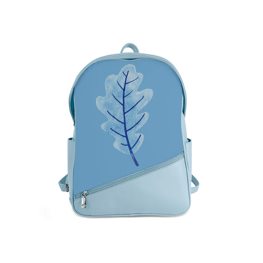Foldover Backpack Winter Leaf