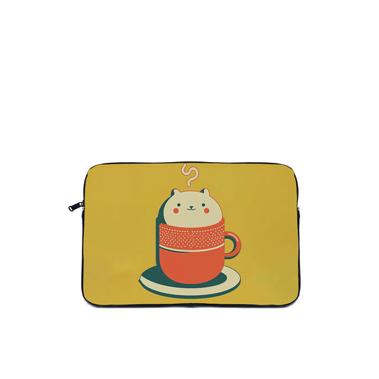 Laptop Sleeve Cat in a Cup