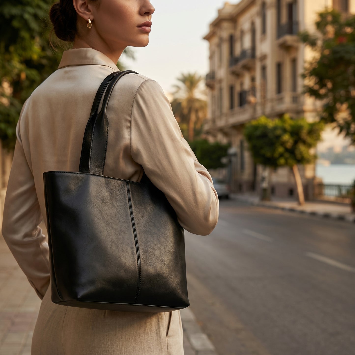 Elovia Tote Bag – Black