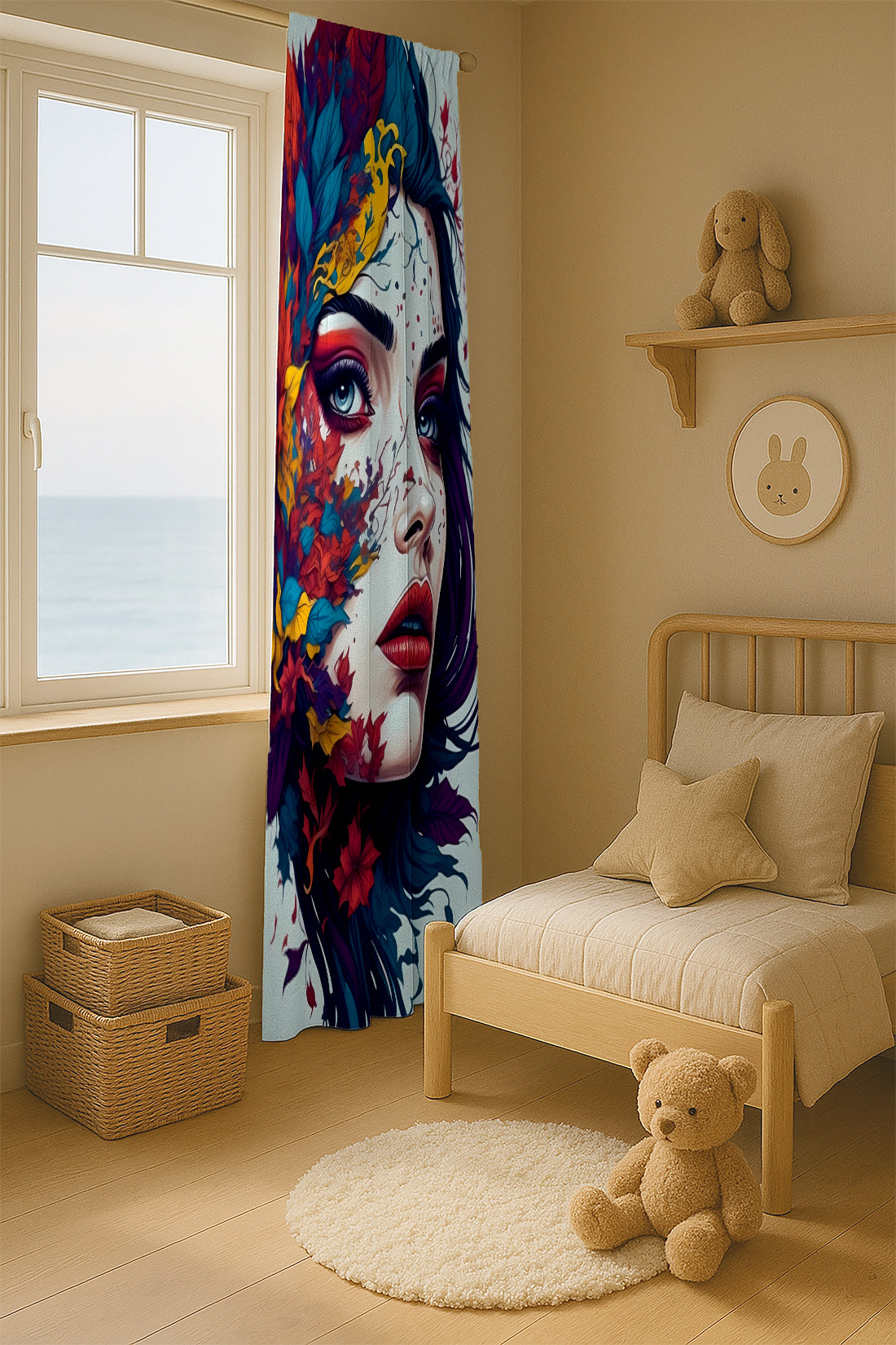 Modern Curtains Blooming Beauty