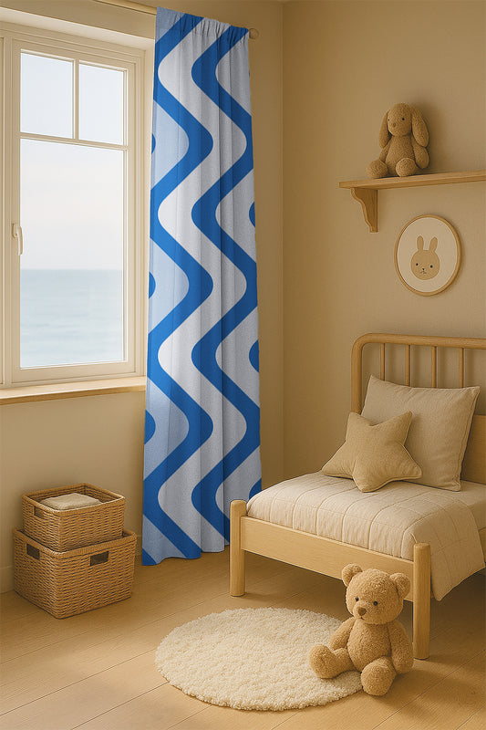 Modern Curtains Ocean Waves