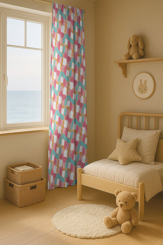 Modern Curtains Soft Squares