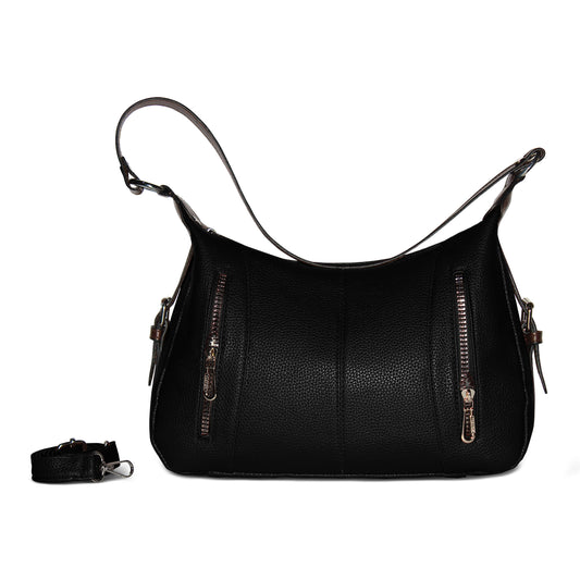 Sienna Shoulder Bag – Black
