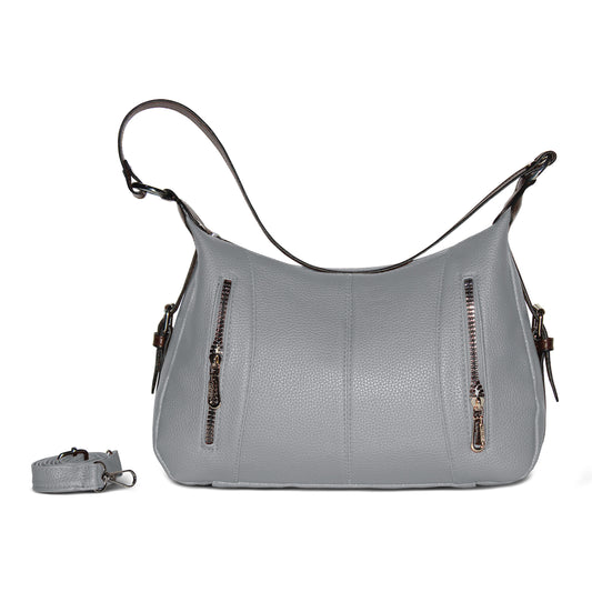Sienna Shoulder Bag – Grey Mist