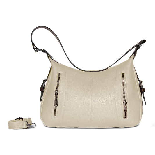 Sienna Shoulder Bag – Ivory Cream
