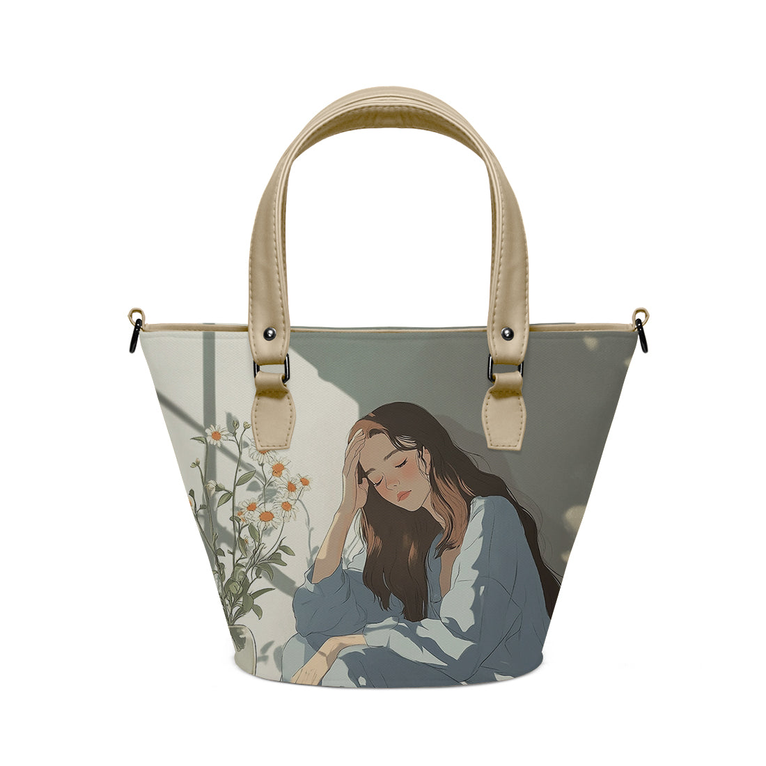 Sleek Aura Handbag Floral Embrace
