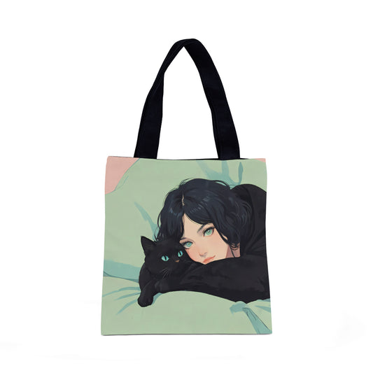Tote Bag Cat Cuddle