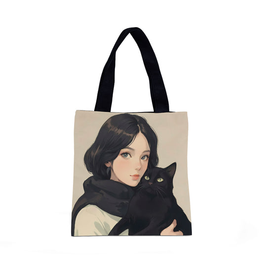 Tote Bag Cat Lady Chic