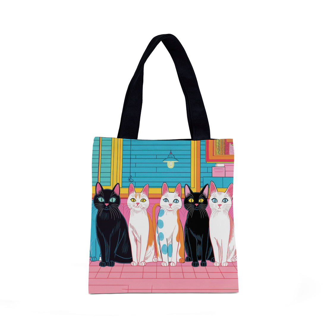 Tote Bag Cats Meeting