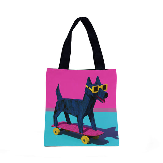 Tote Bag Skating Dog