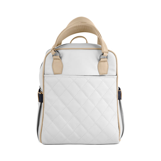 Velmora BackPack White & Begie